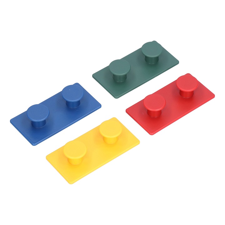 4 db öntapadós ruhaakasztó tartó, Jormftte, színes design, tartós, fürdőszobába, nappaliba, hálószobába