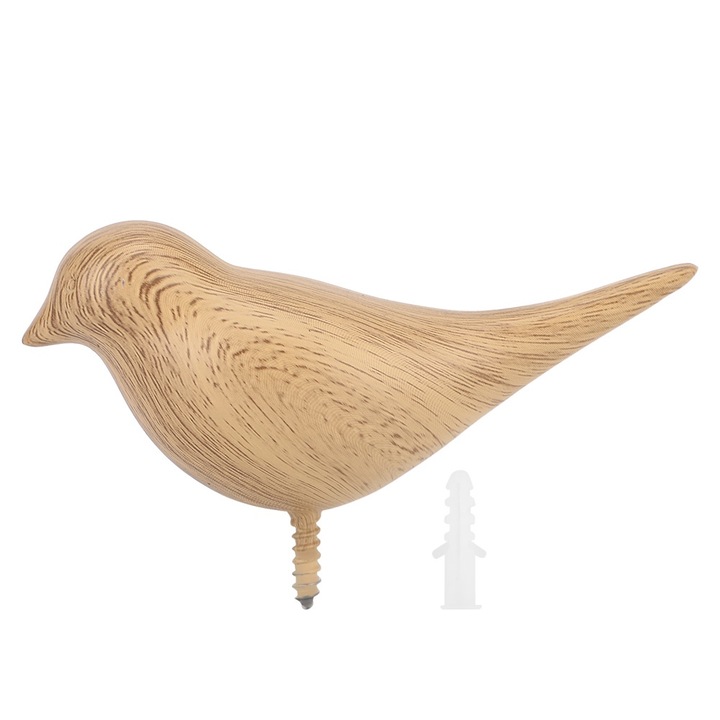 Dekoratív madárhorog Fali ajtó vállfa ruhák kabát sapka táskák törölköző akasztó fa tartó állvány