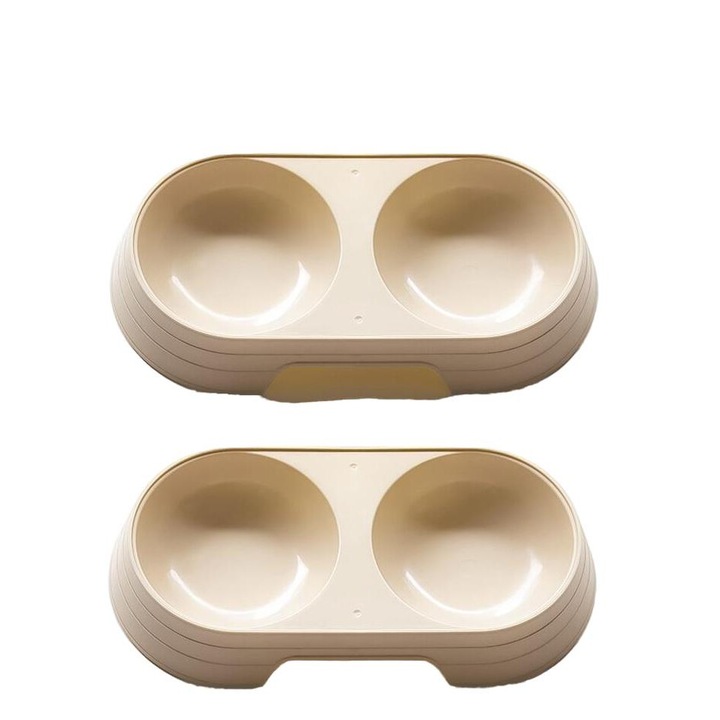 Set 2 castroane pentru animale, kaki, 23x12x3.7cm