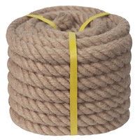 Sfoara Iuta, Axroad Mall, Funie pisici, Iuta, Diametru 20mm, lungime 25m, Rezistent la uzura, Robusta si durabila, Pentru leagan, mestesuguri, gradinarit, grupare, decorarea casei, Materiale natural