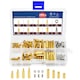 Set 120 piese dibluri si suruburi din alama M3, MWAOWM, cutie de depozitare transparenta, diverse dimensiuni