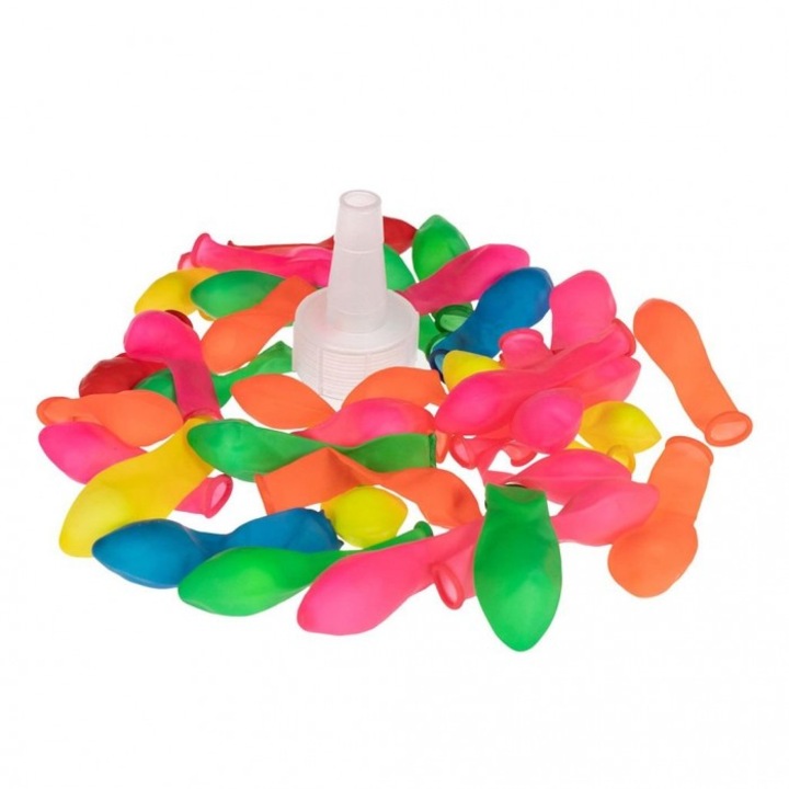 Водни балони с апликатор, Arpex, комплект 100 броя, многоцветни