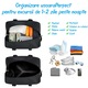 Geanta de Voiaj, BYONDSELF®, pentru Avion, 40×20×25cm, pentru Calatorii/Yoga/Fitness, Negru