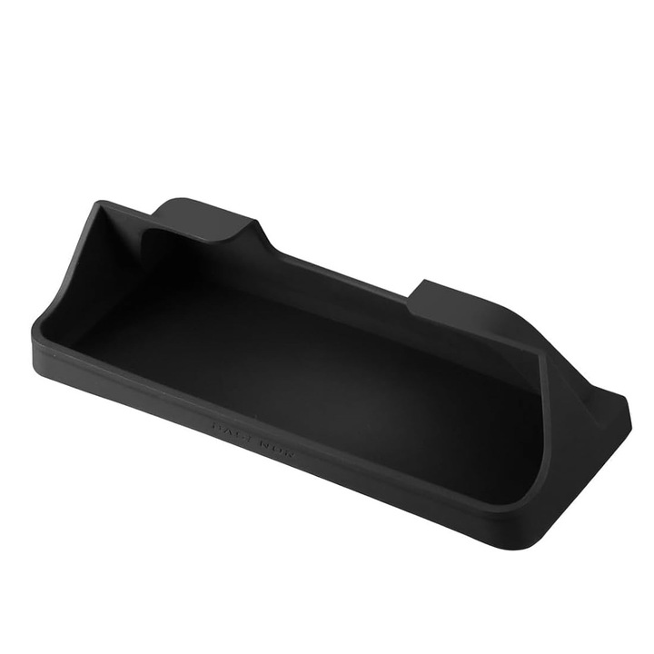 Suport auto pentru ochelari, Antialunecare, Instalare usoara, Pentru carduri si acte importante, din silicon, Negru