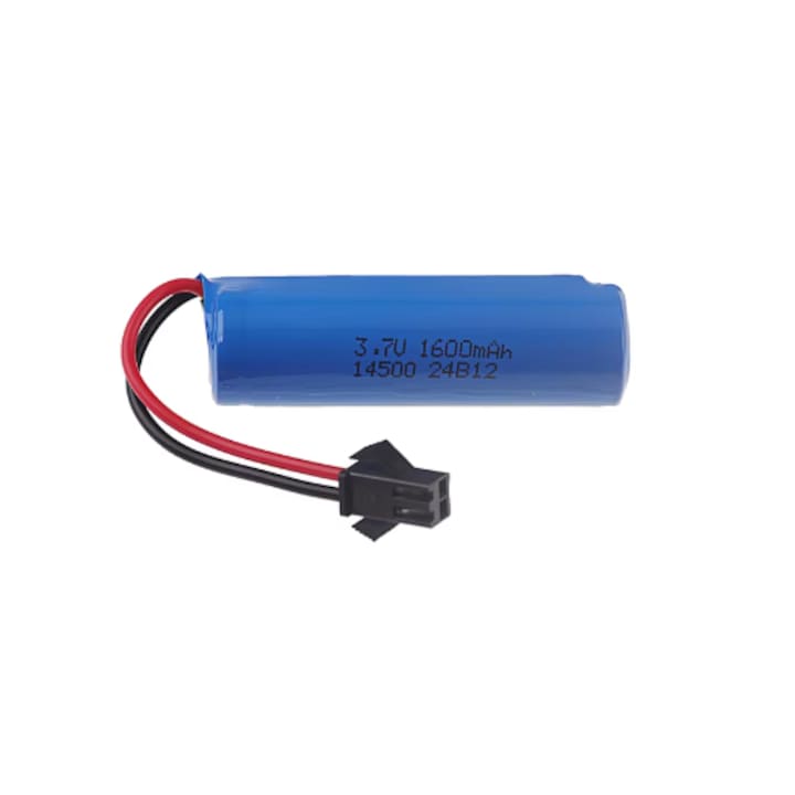 Aкумулаторна батерия, модел 14500, литиево-йонна, 3.7 v, 1600mah, синя