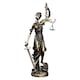 Statueta, Statueta Zeita Justitiei Themis, Axroad Mall, Rezistent la apa, Usor de curatat si transportat, Reprezinta corectitudinea si Intelepciunea, Potrivit pentru casa, birou, avocat, Rasina, 14.5x10x39.2cm, Maro