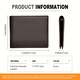 Мъжки портфейл, Axroad Mall, Тънък портфейл от естествена кожа, 10 слота, RFID блокиране, С защита против кражба, Сгъваем, Водоустойчив и устойчив на замърсяване, За съхранение на карти, банкноти, 11,5 x 9 x 1,5 мм, Кафяв