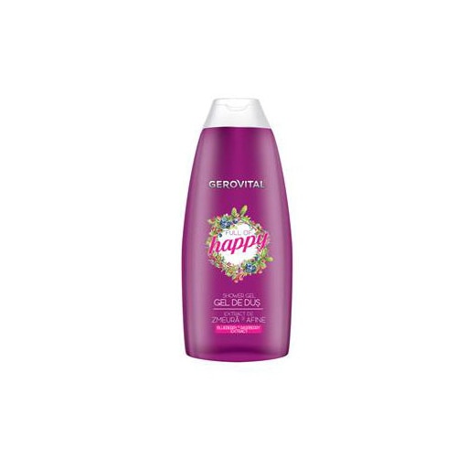 Gel de dus cu zmeura si afine - GEROVITAL Full of Happy 250 ml, Farmec