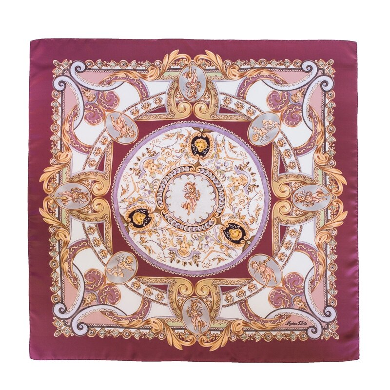 Esarfa matase Marina D'Este When In Rome roz prafuit