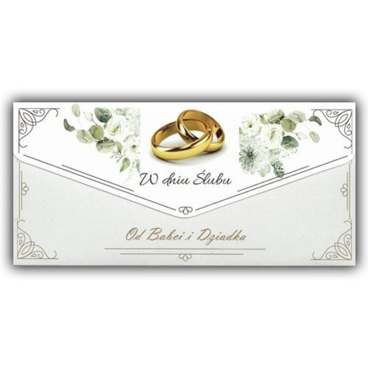 Karnet-koperta Slub od Babci i Dziadka, Trend, 221x120mm, folie, cu zlocenia