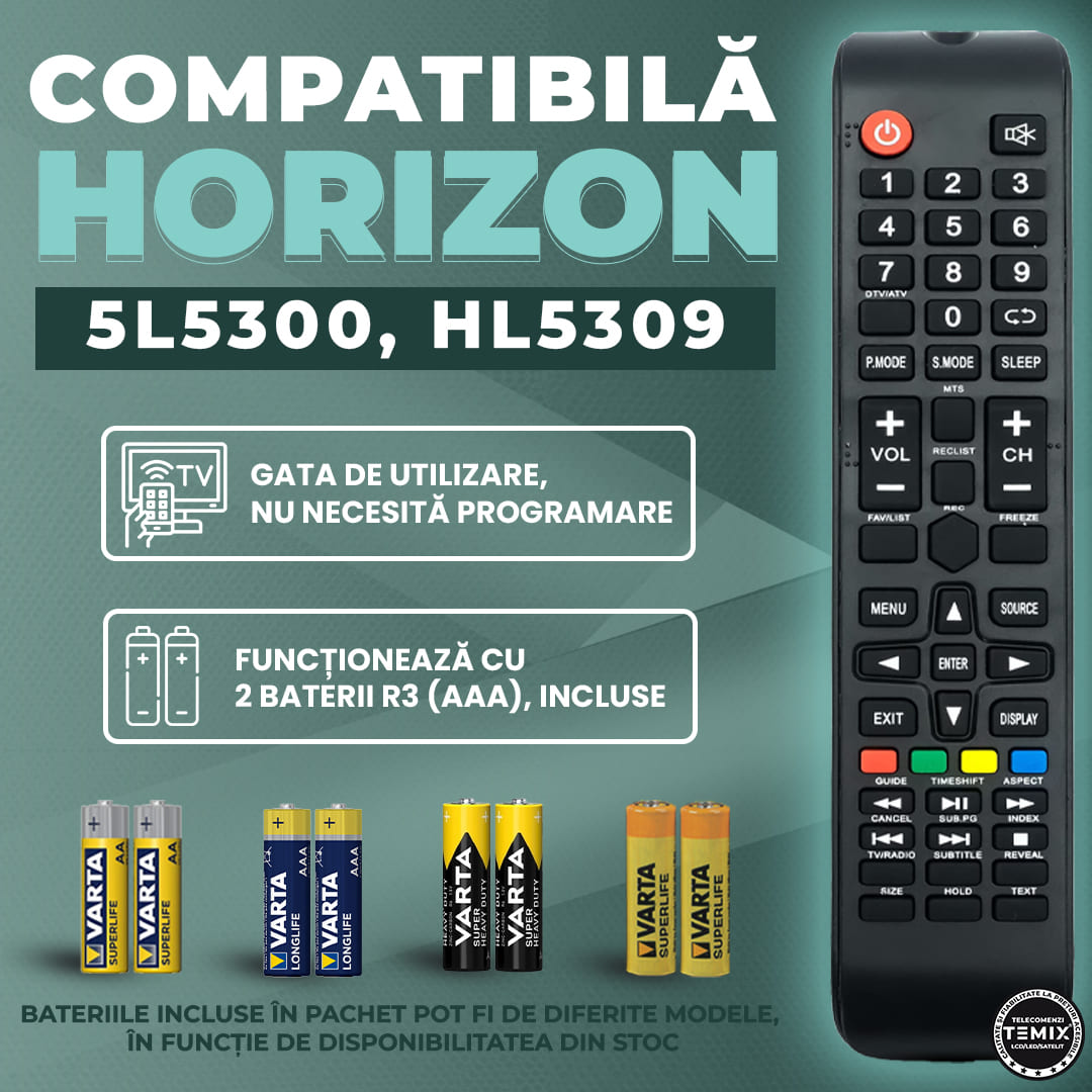 Telecomanda compatibila Horizon, 20HL5300H, 32HL5309H, 40HL5300F