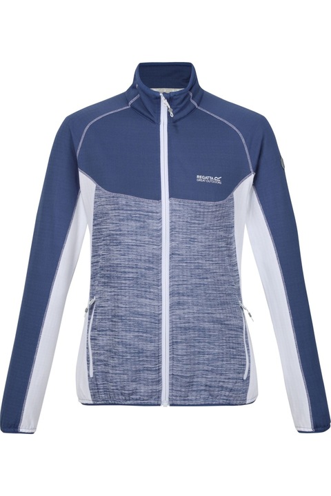 Hepley női Regatta polár pulóver dzseki, poros farmer/fehér, Melange tengerészkék