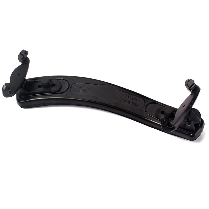 Подбрадник за цигулка, Axroad Mall, за 4/4 и 3/4, подплатен, със сгъваеми и регулируеми на височина крака, неплъзгащ се, ергономичен дизайн, мек, лесен за използване, за начинаещ цигулар, гъба/пластмаса, 5*5*20 см, черен