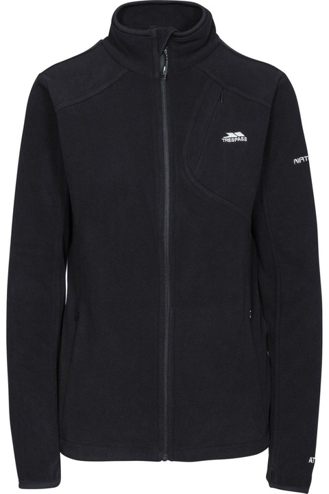 Trespass Saskia polár pulóver dzseki női, fekete, Fekete