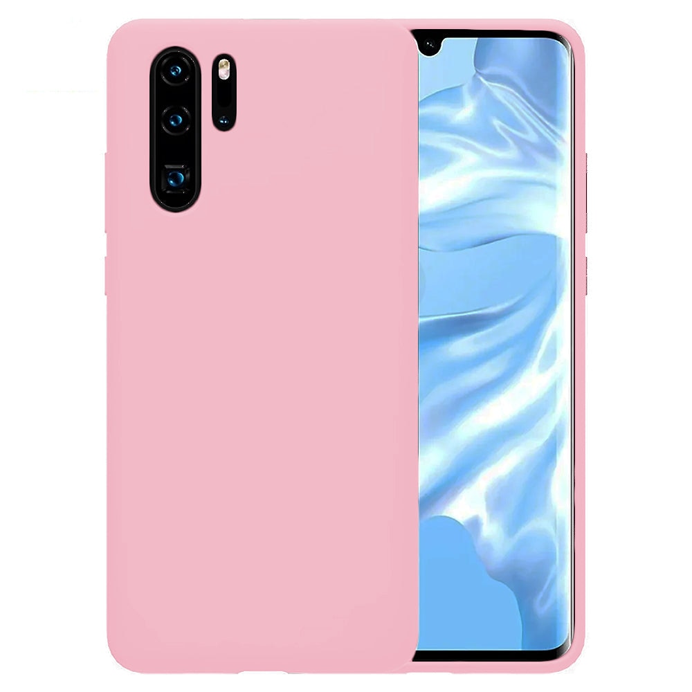 Husa CASEY STUDIOS™ compatibila cu Huawei P30 Pro/P30 Pro New Edition, Soft Silicone Premium, Microfibra in Interior, de Protectie, Ultra Slim, pentru Incarcare Wireless, Margini Ridicate pentru Protectia Ecranului si a Camerelor, Roz