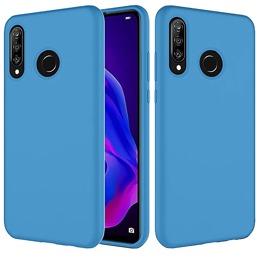 Husa CASEY STUDIOS™ compatibila cu Huawei P30 Lite/P30 Lite New Edition, Soft Silicone Premium, Microfibra in Interior, de Protectie, Ultra Slim, pentru Incarcare Wireless, Margini Ridicate pentru Protectia Ecranului si a Camerelor, Albastru aquamarin