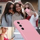 Husa CASEY STUDIOS™ compatibila cu Samsung Galaxy S24, Soft Silicone Premium, Microfibra in Interior, de Protectie, Ultra Slim, pentru Incarcare Wireless, Margini Ridicate pentru Protectia Ecranului si a Camerelor, Roz