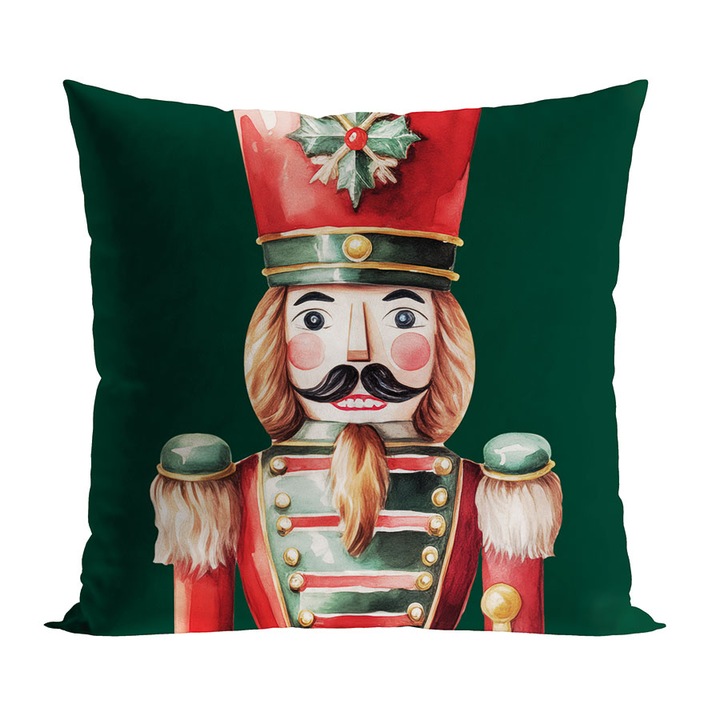 Fete de perna, Markizeta, Dziadki do orzechAw, 45x45cm, verde, material velvet