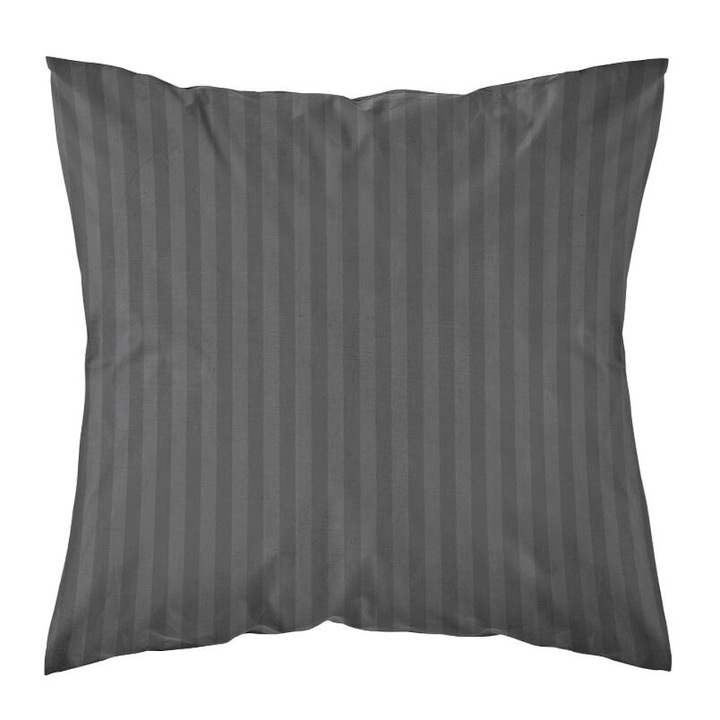 Калъфка за възглавница, Detexpol, Памук, 40 х 40 см, Тъмносив