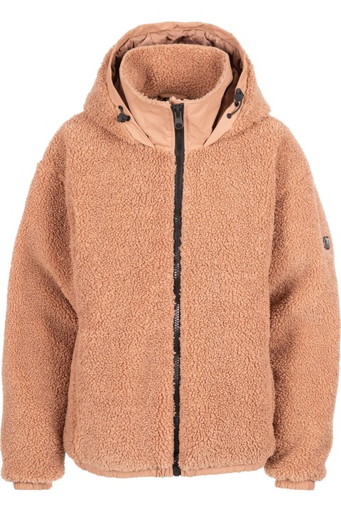 Trespass Burly női dzseki, sötét pirosító, Melange tevebarna