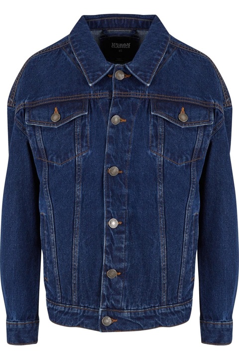 Дамско яке Urban Classics от 90-те, средно изпрано индиго, Меланж на индиго