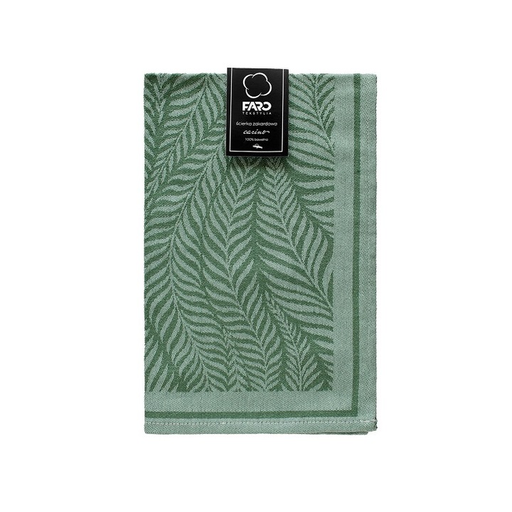 Konyharuha 40x60 cm, Faro, pamut, OEKO-TEX minősítésű, modern minta, zöld