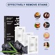 Set Benzi Pentru Albirea Dintilor cu Carbune Activ, silkyleaf®, Fara Peroxid, Nedureros si Nesensibil, Profesional si Sigur, Eficient in Albirea Dintilor in Doua Saptamani, Potrivit Pentru Dintii Sensibili/Bautorii de Ceai si Cafea,14 Plicuri,28 Strips