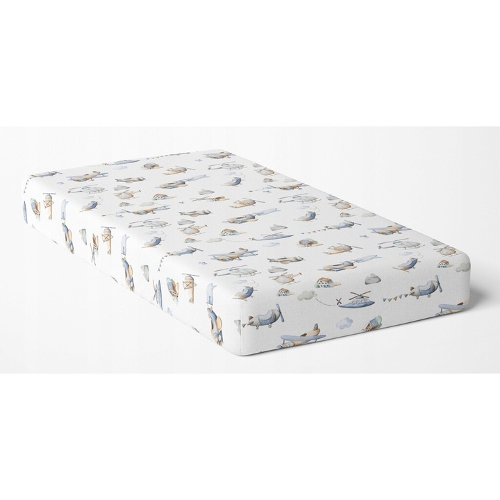 Cearceaf pentru patut 60x120cm, Feretti, 100% bambus, hipoalergenic, respirabil