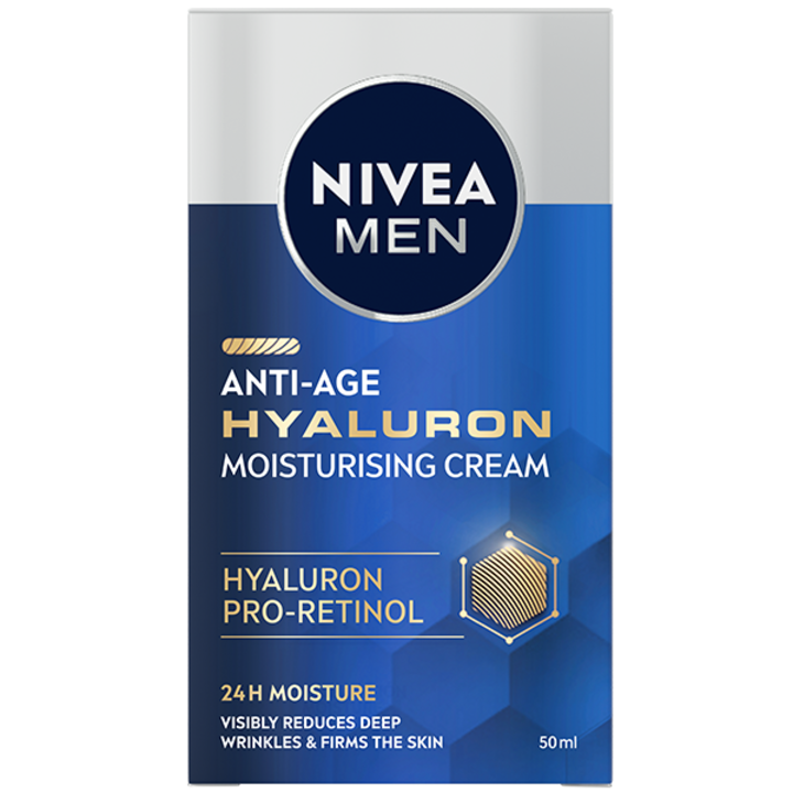 Crema de fata Nivea Men FPS15, anti-rid, cu Hialuron, 50ml