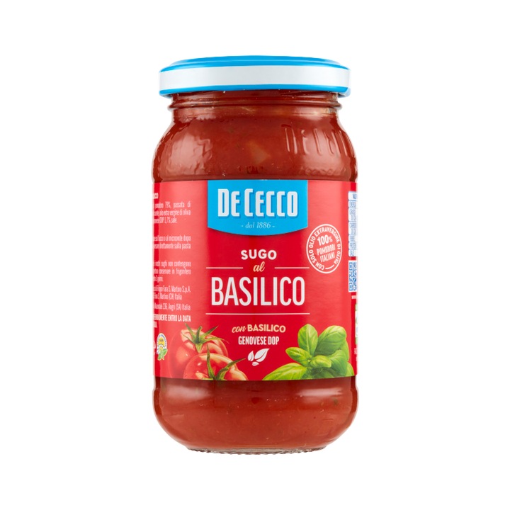 Sos de rosii cu busuioc, De Cecco, 200 g