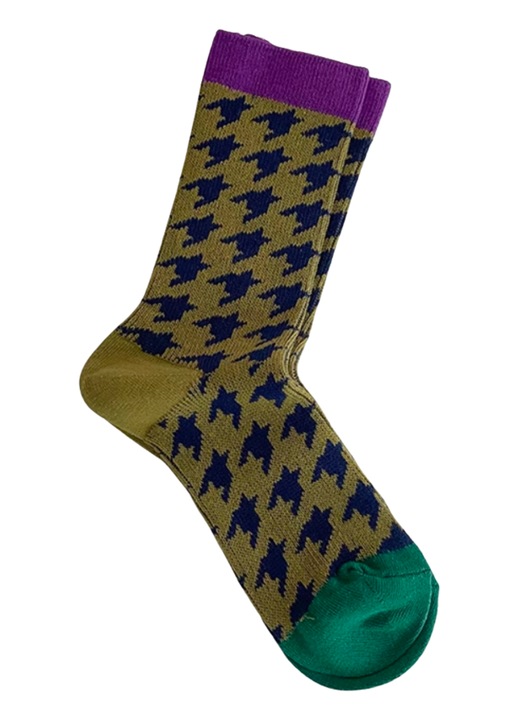 Set 3 perechi, sosete, lungi, dama, bumbac, calduroase, fashion, pentru uz zilnic, multicolor, Verde masliniu, marimea 35-42 EU, CoziSox