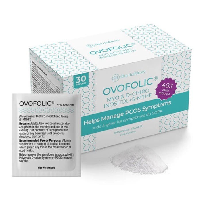 Termékenység-kiegészítő Ovofolic, 30 tasak, inozit por