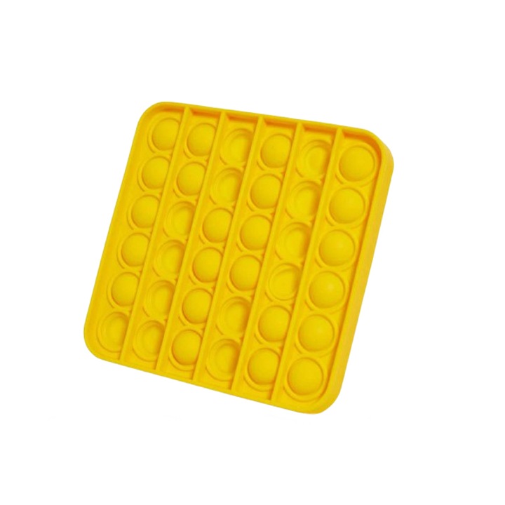 Érzékszervi antistressz játék, POP IT Midex 600537G, sárga