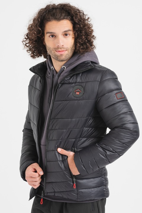 Geographical Norway, Зимно яке Bartine с олекотена вата, Черен, 2XL