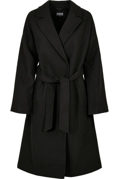 Класическо дамско палто Urban Classics, черно, Черен