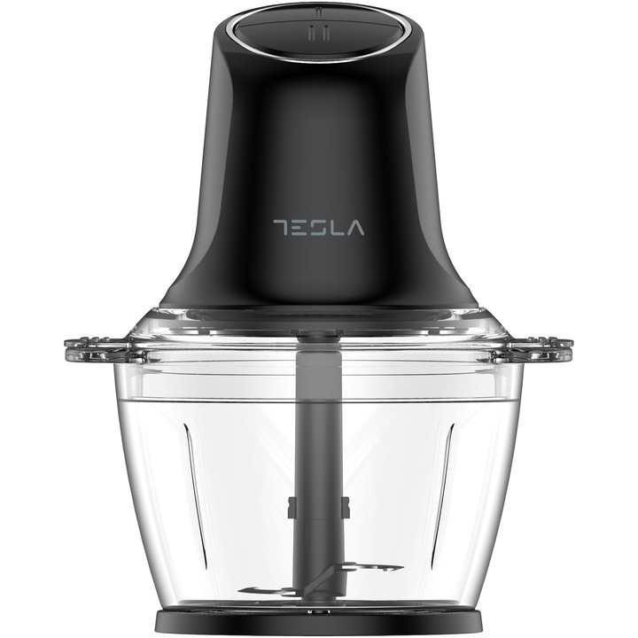 Чопър Tesla FC300B, 500W, 1 л стъклена купа, 2 скорости, Черен