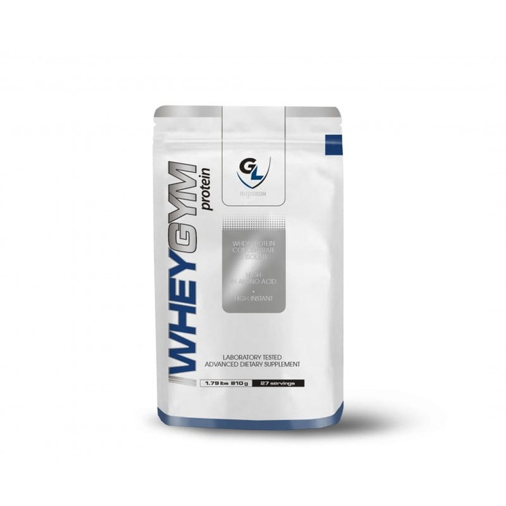 Proteine din zer GENLAB 810g, ciocolata cu lapte, amestec concentrat si izolat, 74g proteine/100g