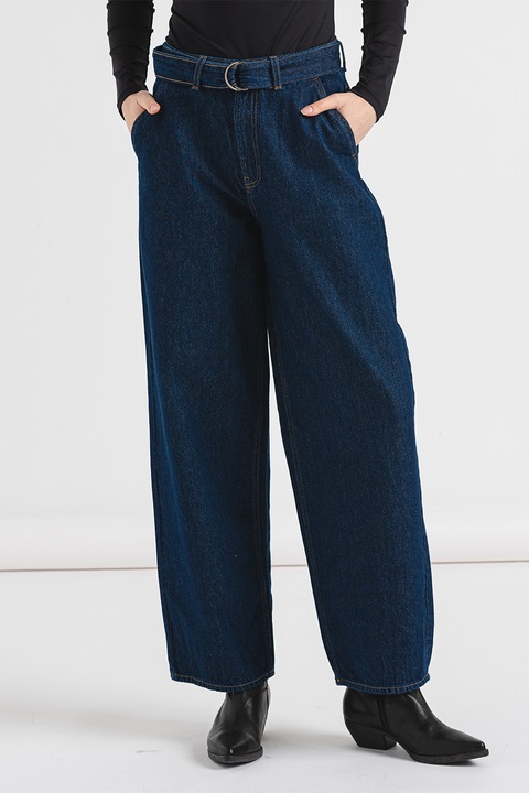 Vila, Pora bővülő szárú farmernadrág megkötővel a derékrészen, Kék