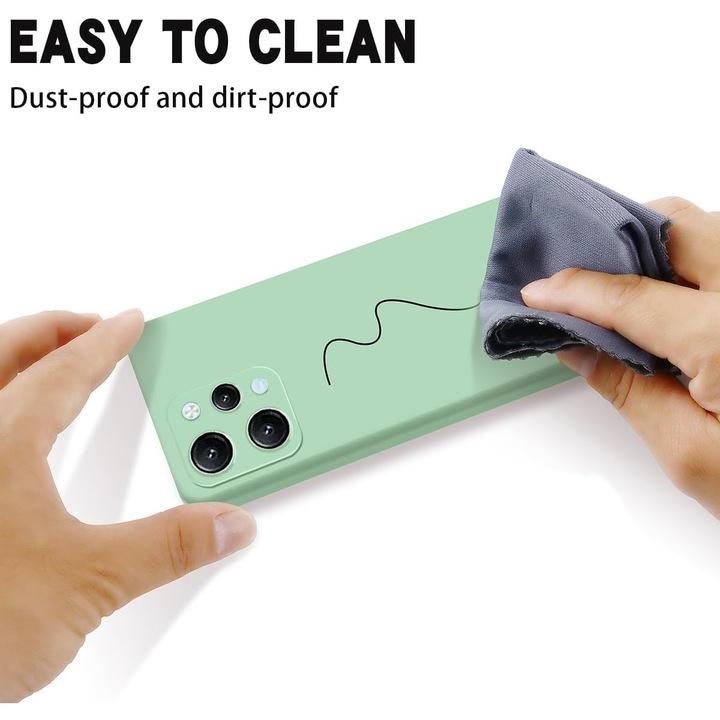 Produs premium - Cover de Aparare Matte TPU, Southern Sky, pentru Xiaomi Redmi 12, Protectie Camera, Antisoc, Antizgariere, Antialunecare, Acoperire Completa, Verde