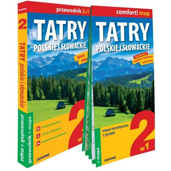 Ghid turistic Tatry Polskie i Slowackie, Tomasz Nodzynski, Marta Cobel-Tokarska, 2024, 124x241 mm