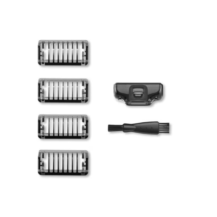 Philips OneBlade és OneBlade Pro Comb Guide Kit - Műanyag PC, négy pontos méret (1/2/3/5 mm), JENUOS®, fekete