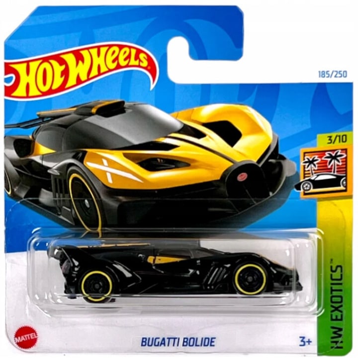 ΠΠΎΠ»ΠΈΡΠΊΠ° Π·Π° ΠΈΠ³ΡΠ° Hot Wheels, Bugatti Bolide, HW Exotics Collection, Edition 2024, 7 cm, ΠΆΡΠ»Ρ