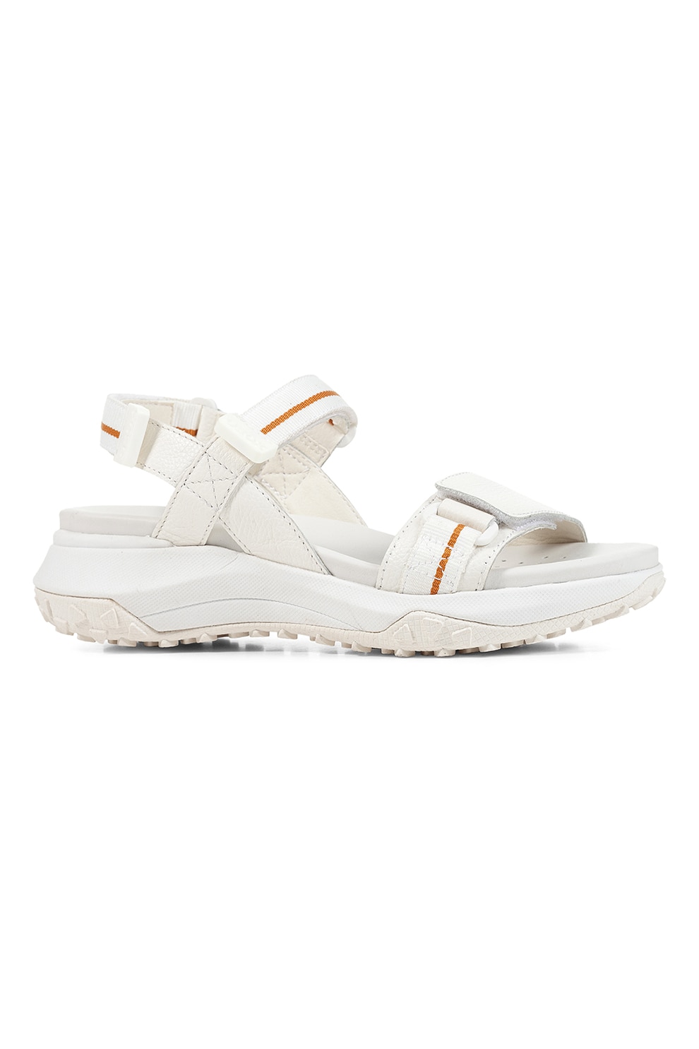 Geox, Sandale cu velcro Sorapis, Alb, 40