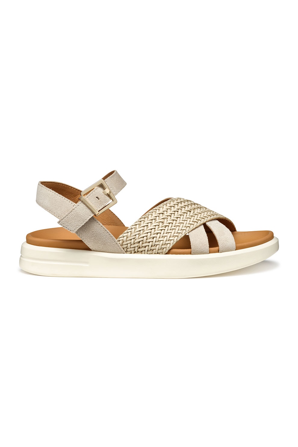DOGO SHOES, Sandale din piele ecologica Abstract Outline, Negru