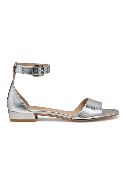 Geox, Bokapántos bőrszandál, Ezüstszín