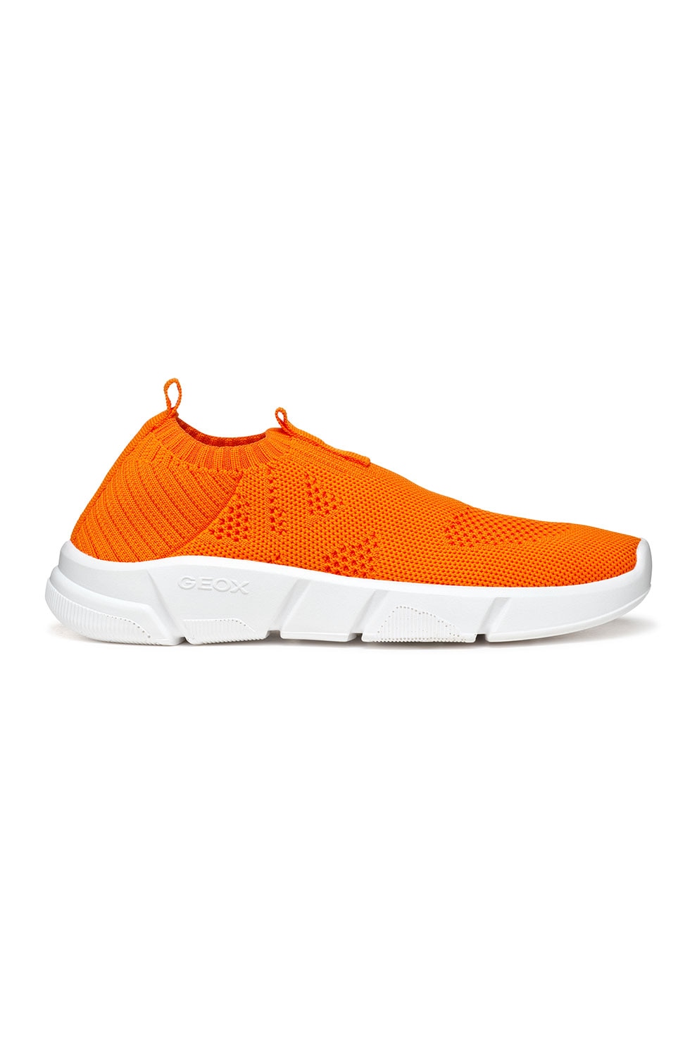 Geox, Pantofi sport slip-on din plasa, Portocaliu mandarina, 29 EU