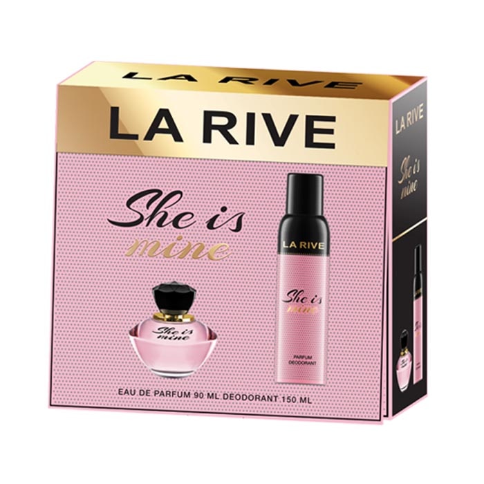 Set cadou La Rive She is mine, apa de parfum si deodorant