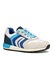 Geox, Sneaker nyersbőr részletekkel, Csontszín, Kék, 28 EU