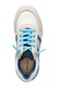 Geox, Sneaker nyersbőr részletekkel, Csontszín, Kék, 28 EU
