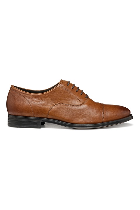 Geox, Pantofi derby de piele, Caramel